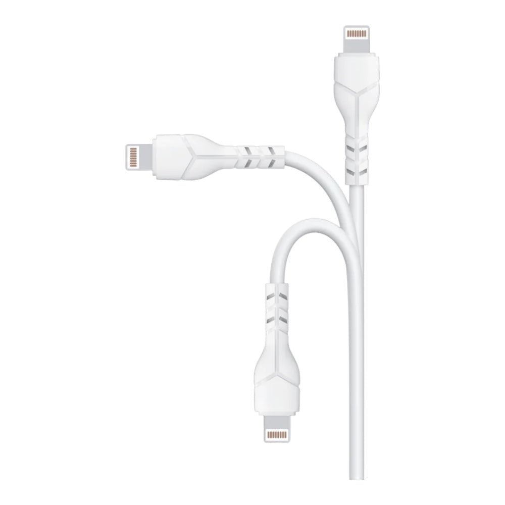 Cable Devia USB Devia Lightning Kintone Series Economico Ec406 Color Blanco — foto 2