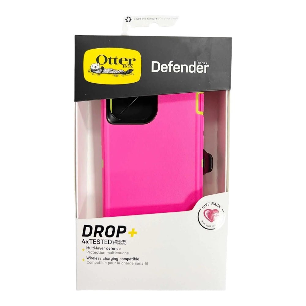 Case OtterBox Defender | iPhone 13 Pro Max | Rosado/verde