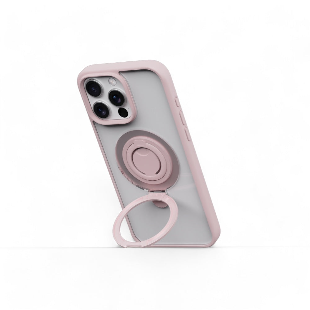 Estuche Devia MagSafe iPhone 16 Plus Delight Series Magnetic Case With Bracket Color Fucsia — foto 7