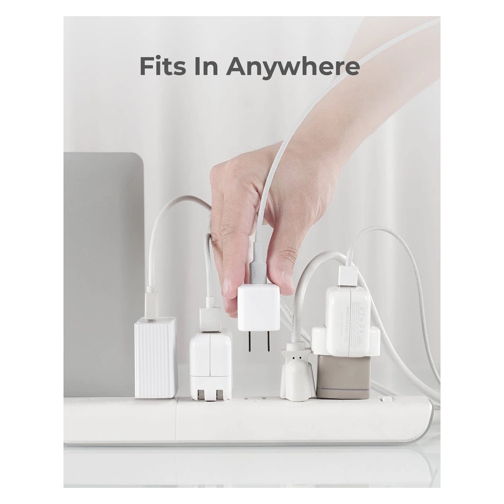 Cargador Aukey Pared Ultra Portable 20w PD Wall Color Blanco — foto 3