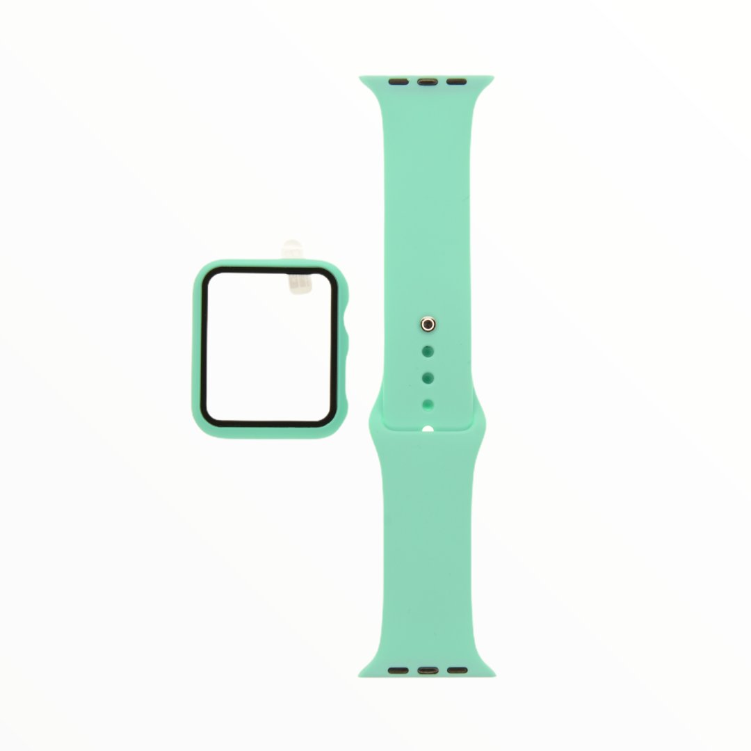 Accesorio El Rey Pulsera con Bumper y Protector de Pantalla Apple Watch 38 Mm Color Menta