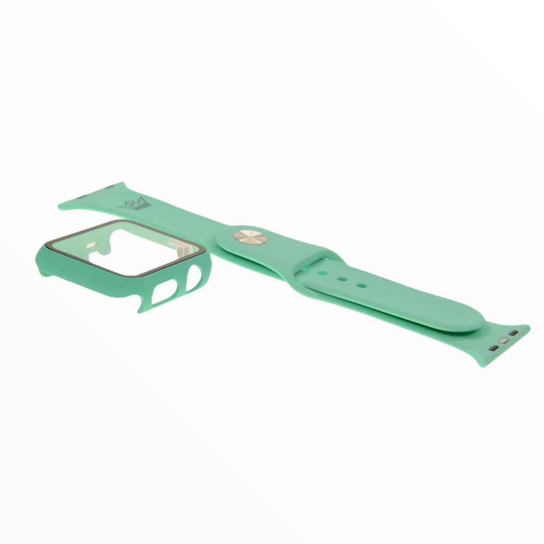 Accesorio El Rey Pulsera con Bumper y Protector de Pantalla Apple Watch 42 Mm Color Menta — foto 3