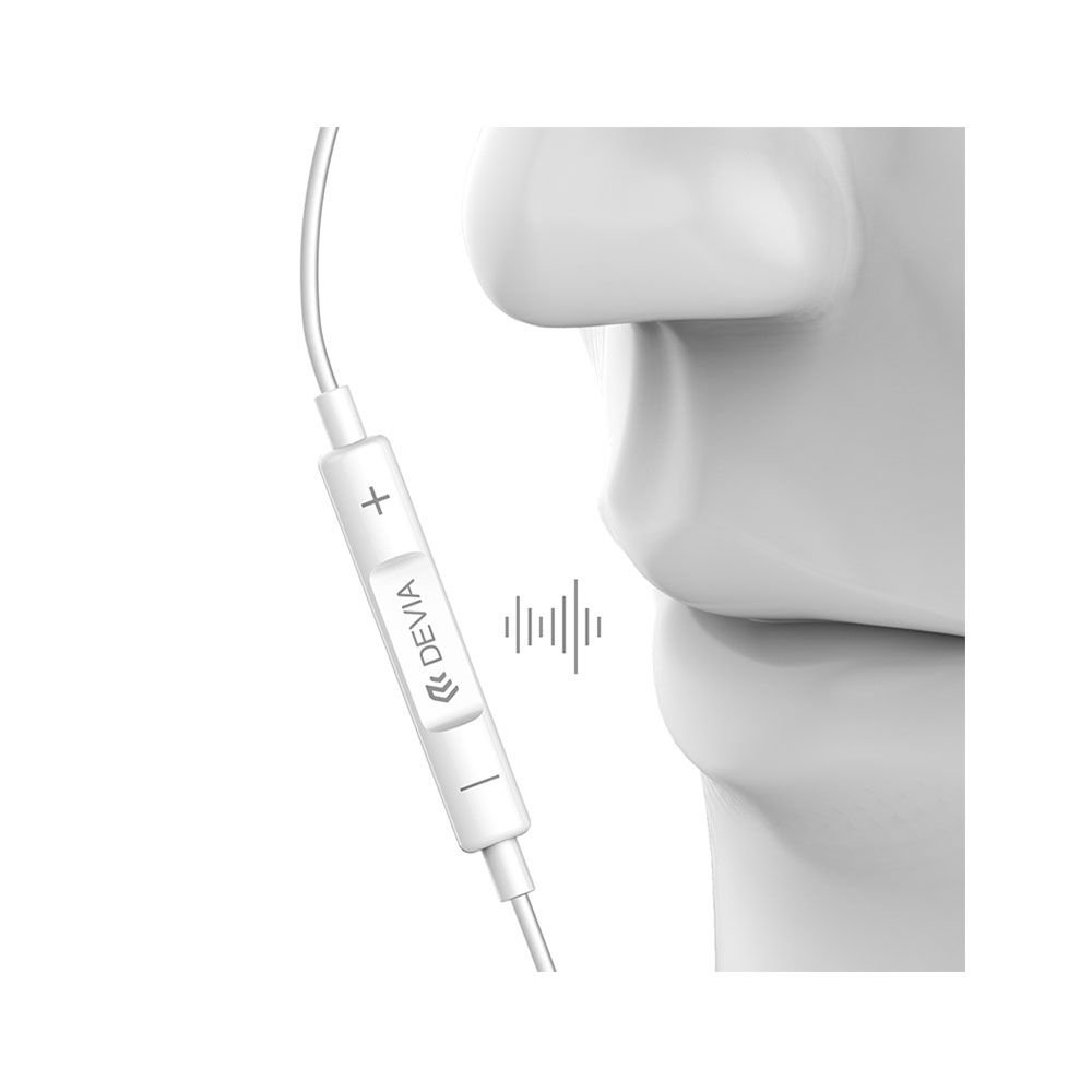 Audifonos Devia Lightning Star Series Earbuds Lightning Earphone (em026) Color Blanco — foto 3