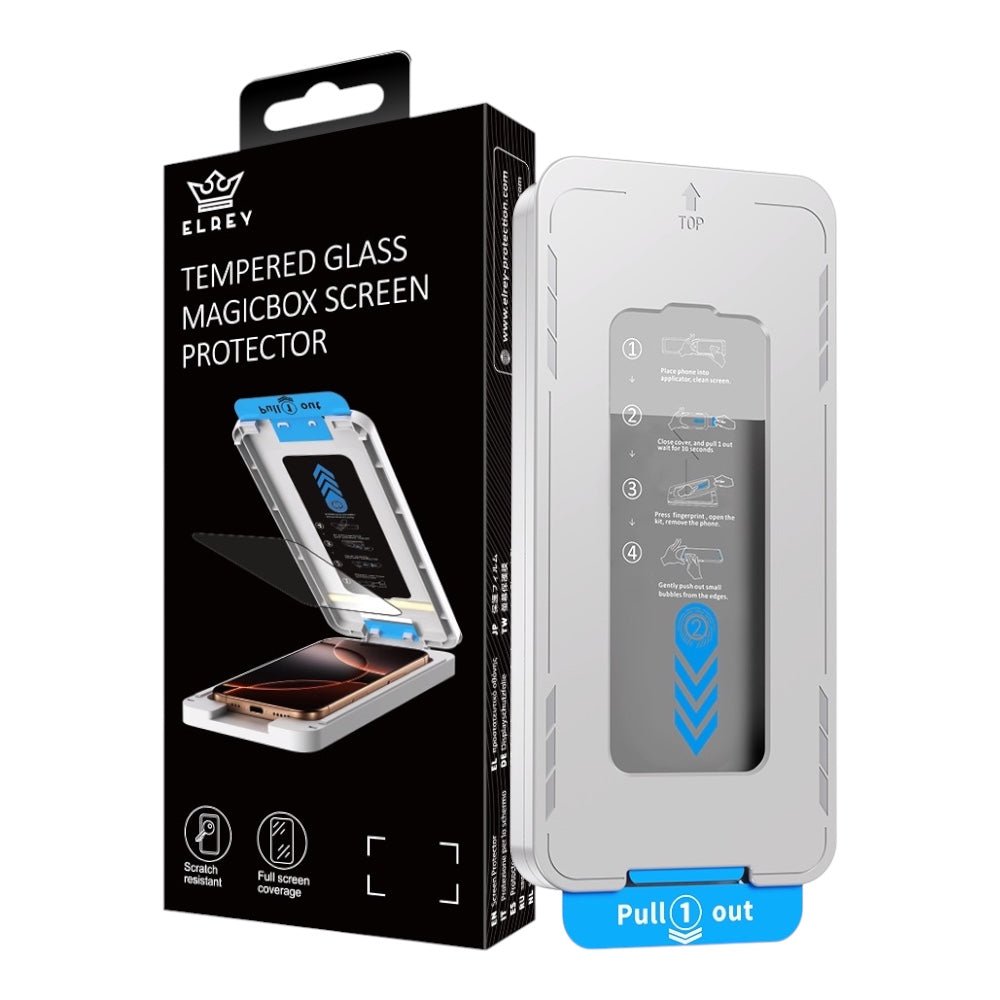 El Rey Tempered Glass HD Magicbox Screen Protector For iPhone 16