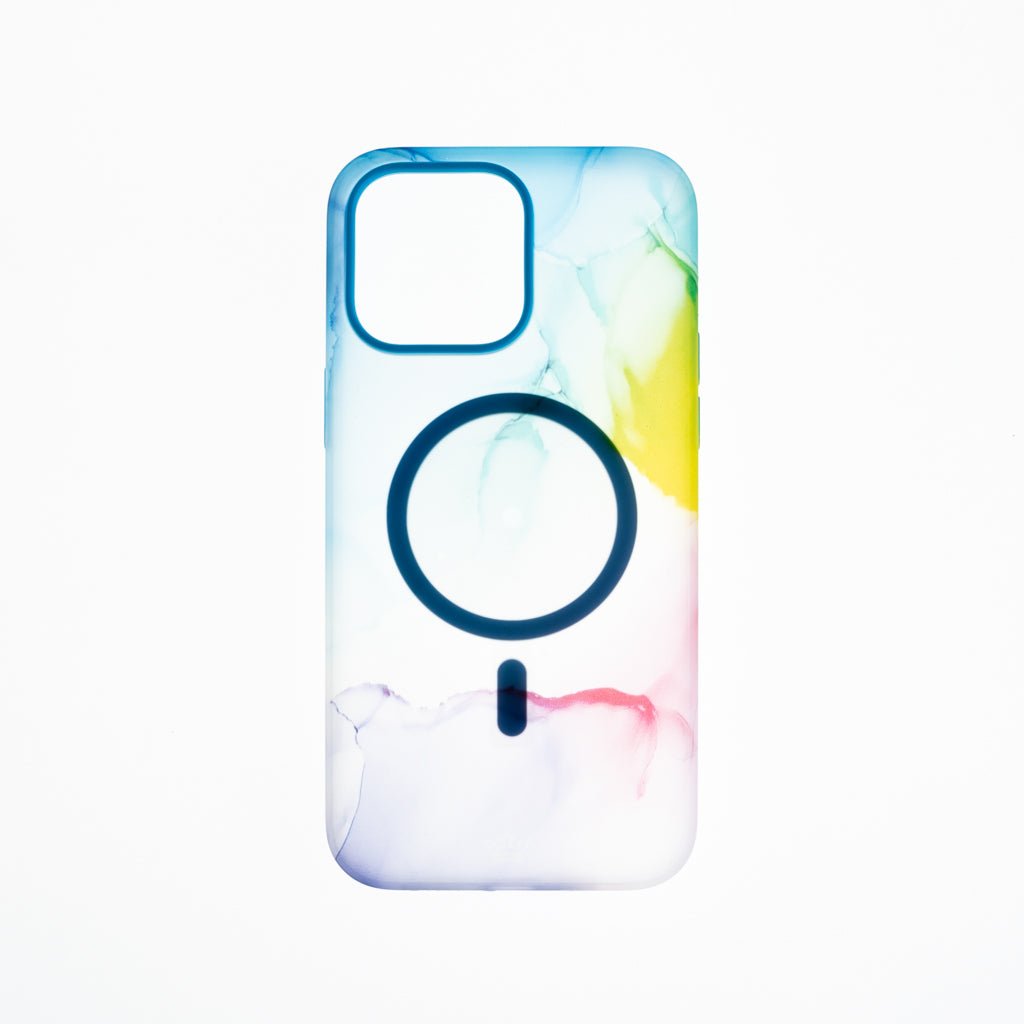 Estuche Clásico El Rey Figura Apple iPhone 14 Pro Color Arcoiris