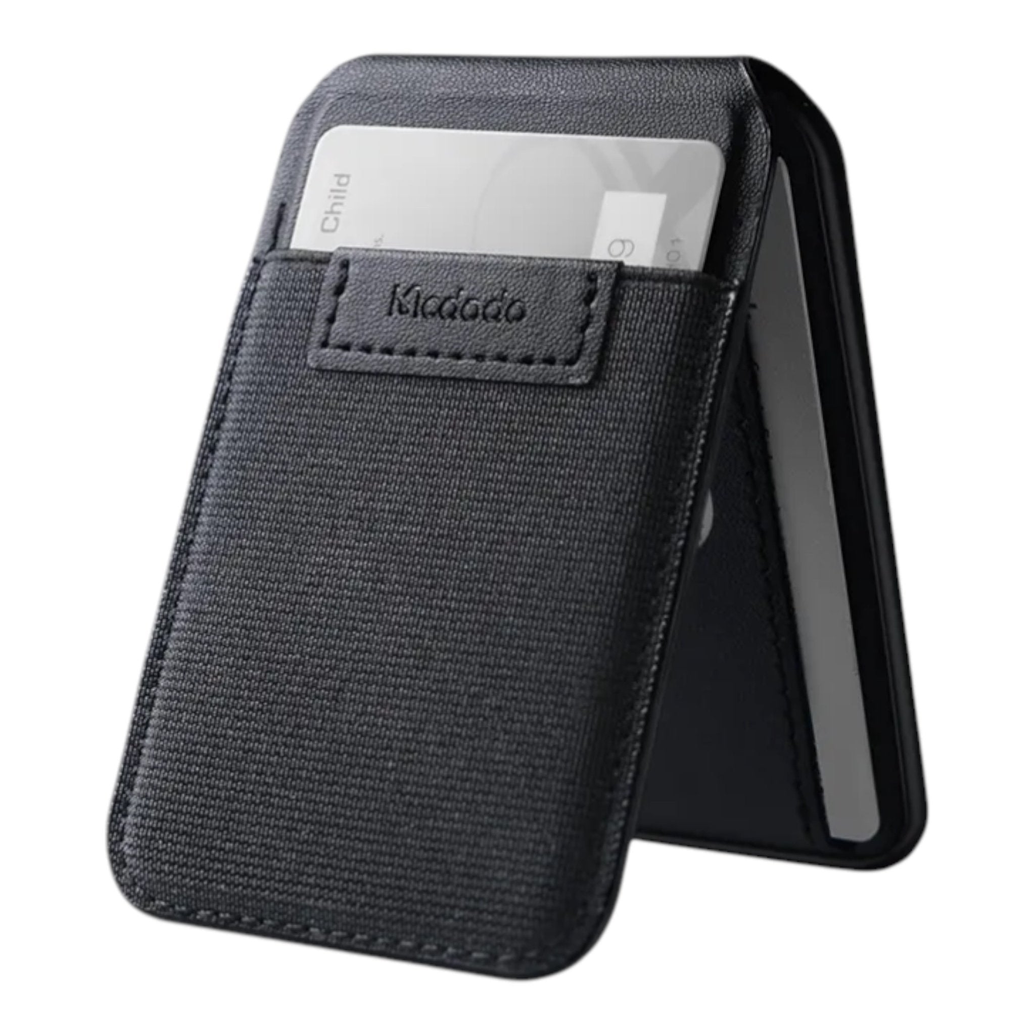Accesorio McDodo At-3430 Porta Tarjetas Magnético 3 en 1 con Soporte y Rastreador Serie Napa Pro Neg