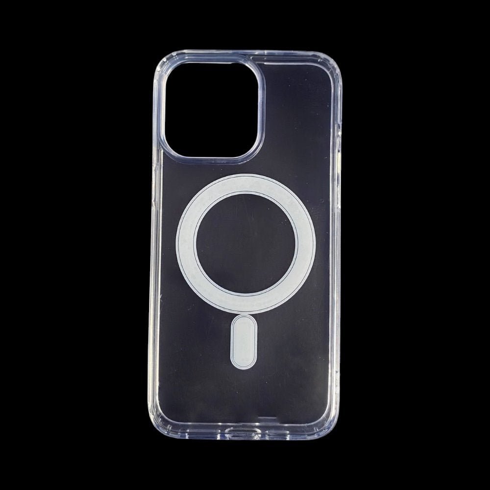 Estuche el rey botones gris color trasparente con magsafe iphone 15 pro max