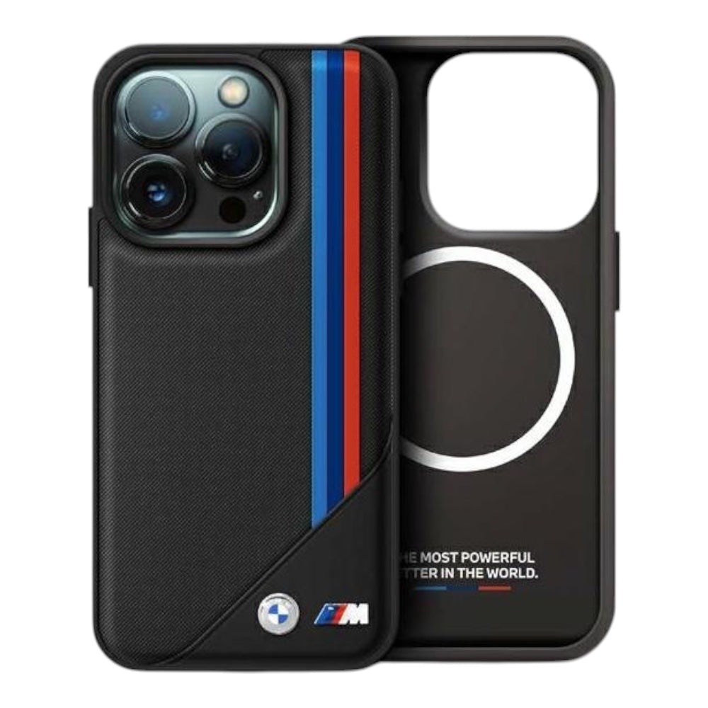 Estuche BMW Hc M MagSafe Tricolor para iPhone 16 Pro Max · Meshed