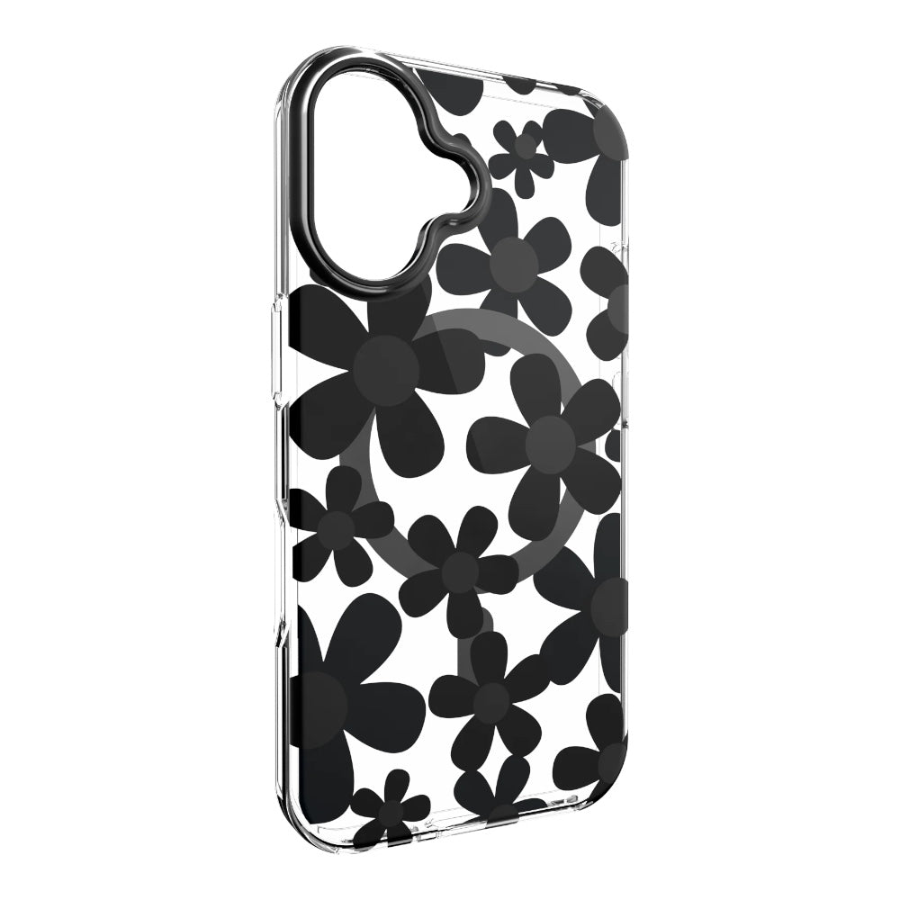 Estuche switcheasy skin iphone 16 fleur m 3d patterned shockproof case for 2024 iphone 2 lenses color negro