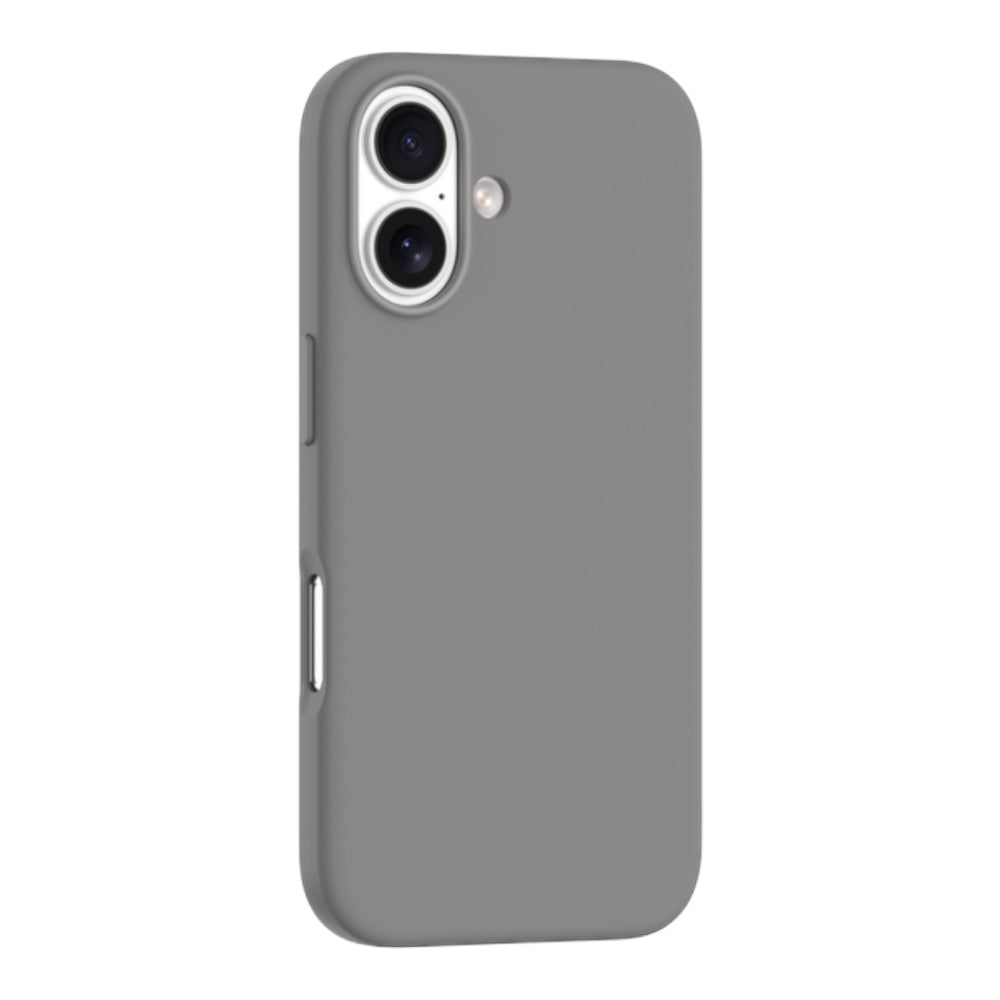 Estuche devia skin iphone 16 nature series silicone magnetic case color gris oscuro