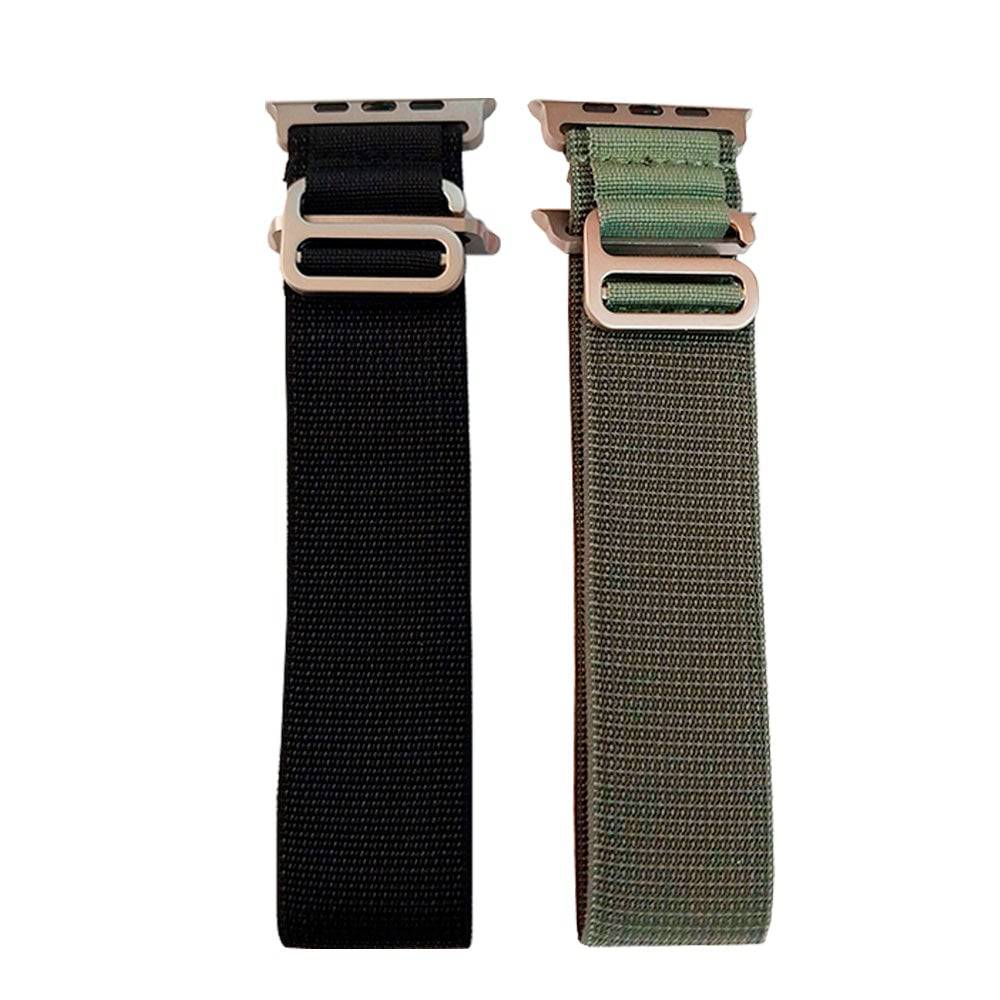 Accesorio El Rey Pulsera Alpine Bucle 42/44/45/49Mm (Pack 2 Unidades) Color Verde Musgo/Negro - MUNDO ACCESORIOS (B2C)