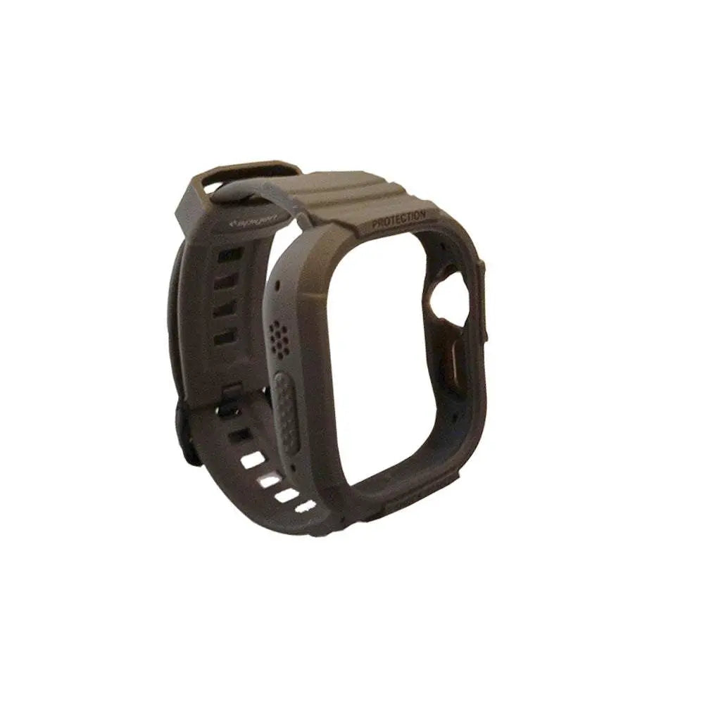 Accesorio Spigen pulsera robusta Apple Watch 49mm gris claro, estilo y funcionalidad.