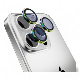 Switcheasy accessory tempered glass camera iphone 16 pro max lens protectors titanium iridescent multicolor color