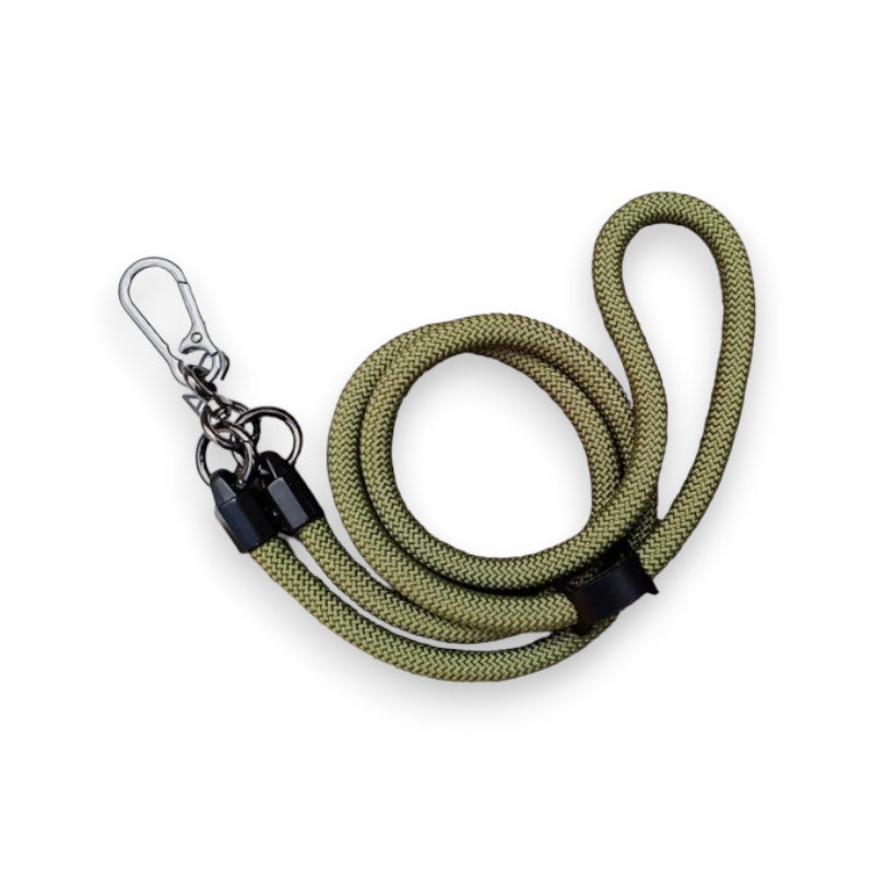 El Rey Strap Accessory 1.2 M Long With New Holder With Key Hanger And Headphones Military Green Color