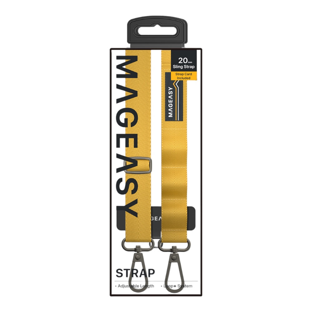 Accesorio switcheasy strap 20 mm para cualquier celular color amarillo