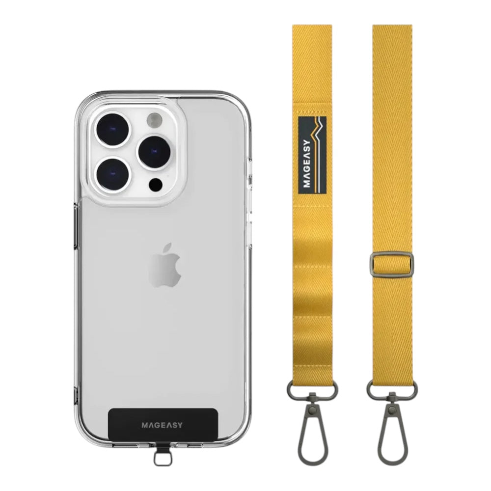 Accesorio switcheasy strap 20 mm para cualquier celular color amarillo