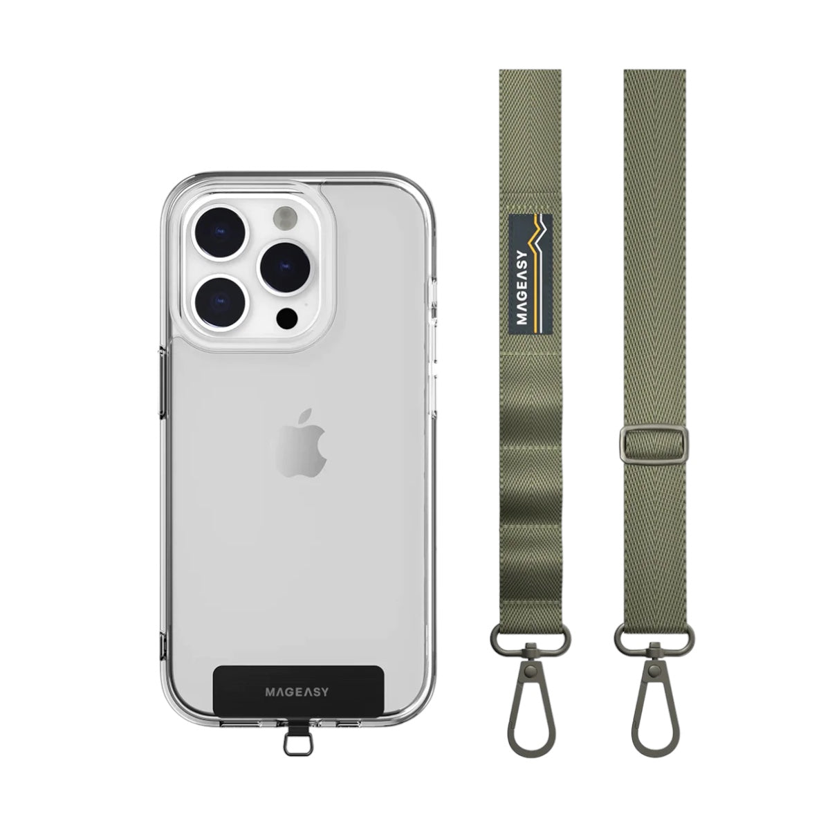 Accesorio switcheasy strap 20 mm para cualquier celular color verde militar