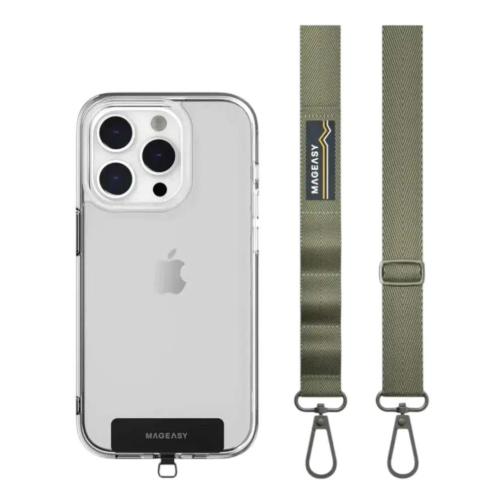 Accesorio switcheasy strap 20 mm para cualquier celular color verde militar  Shop name