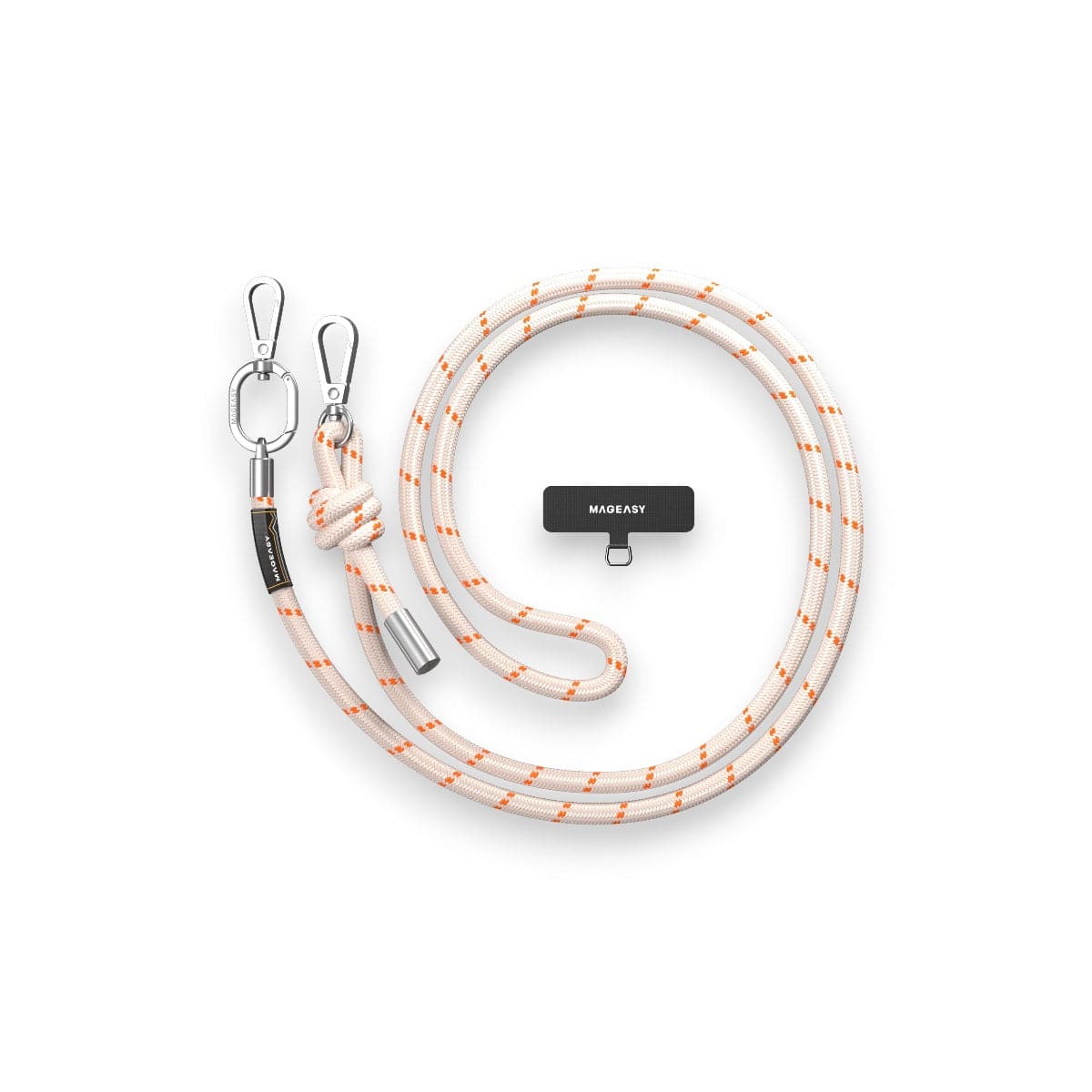 Accesorio switcheasy strap 8.3 mm para cualquier celular ( beige/orange ) color beige - MUNDO ACCESORIOS (B2C)