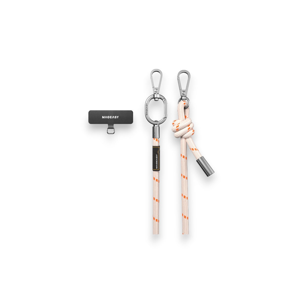 Accesorio switcheasy strap 8.3 mm para cualquier celular ( beige/orange ) color beige
