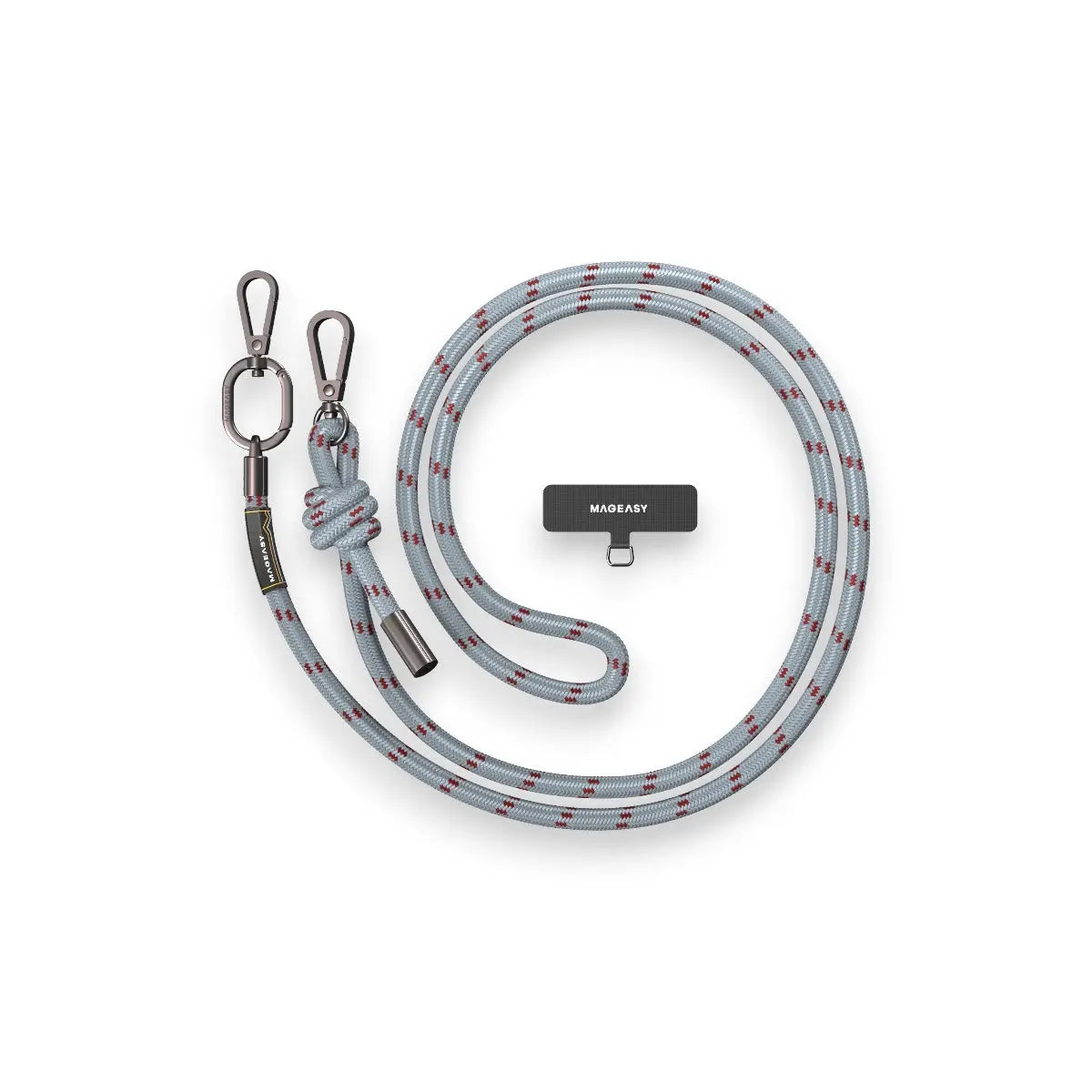 Accesorio switcheasy strap 8.3 mm para cualquier celular ( misty blue/red ) color azul  Shop name