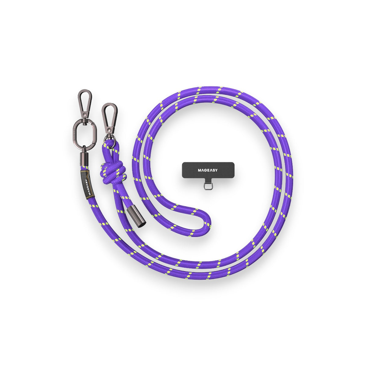 Accesorio switcheasy strap 8.3 mm para cualquier celular ( purple/green ) color morado - MUNDO ACCESORIOS (B2C)