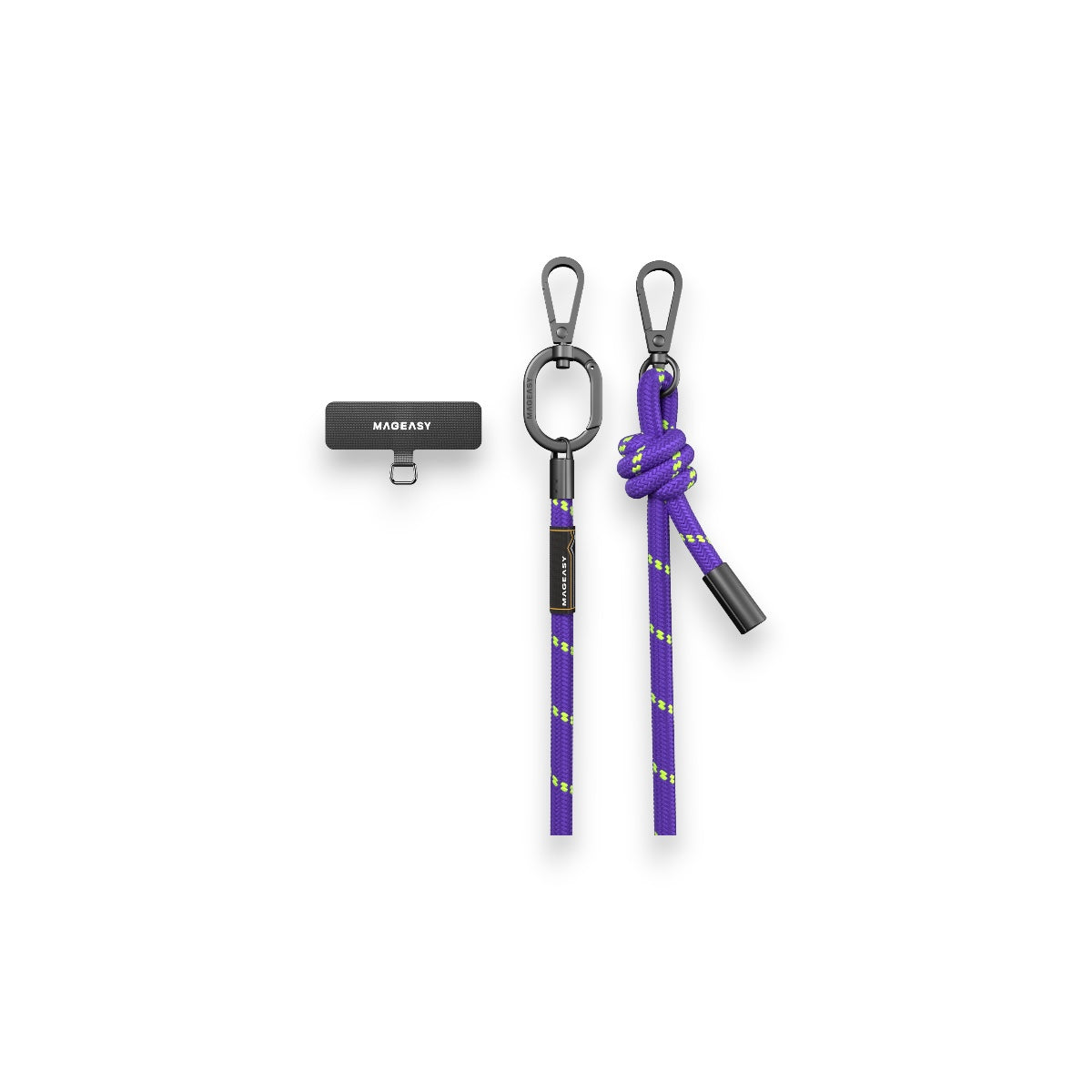 Accesorio switcheasy strap 8.3 mm para cualquier celular ( purple/green ) color morado - MUNDO ACCESORIOS (B2C)