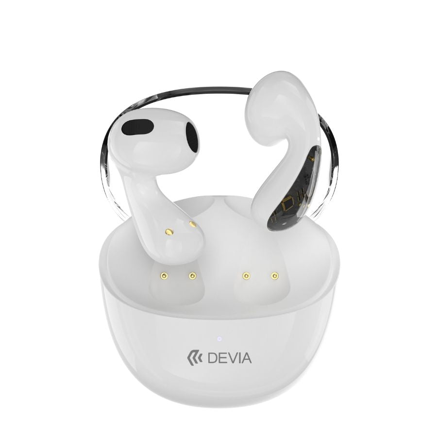 Audifonos devia inalambrico smart series tws-m8 em059 color blanco