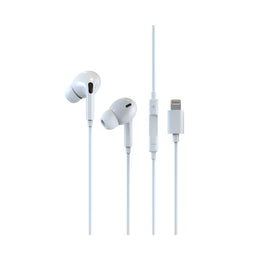 Audifonos Devia Lightning Smart Series Stereo  Earphone Con Cable (Em032) Color Blanco