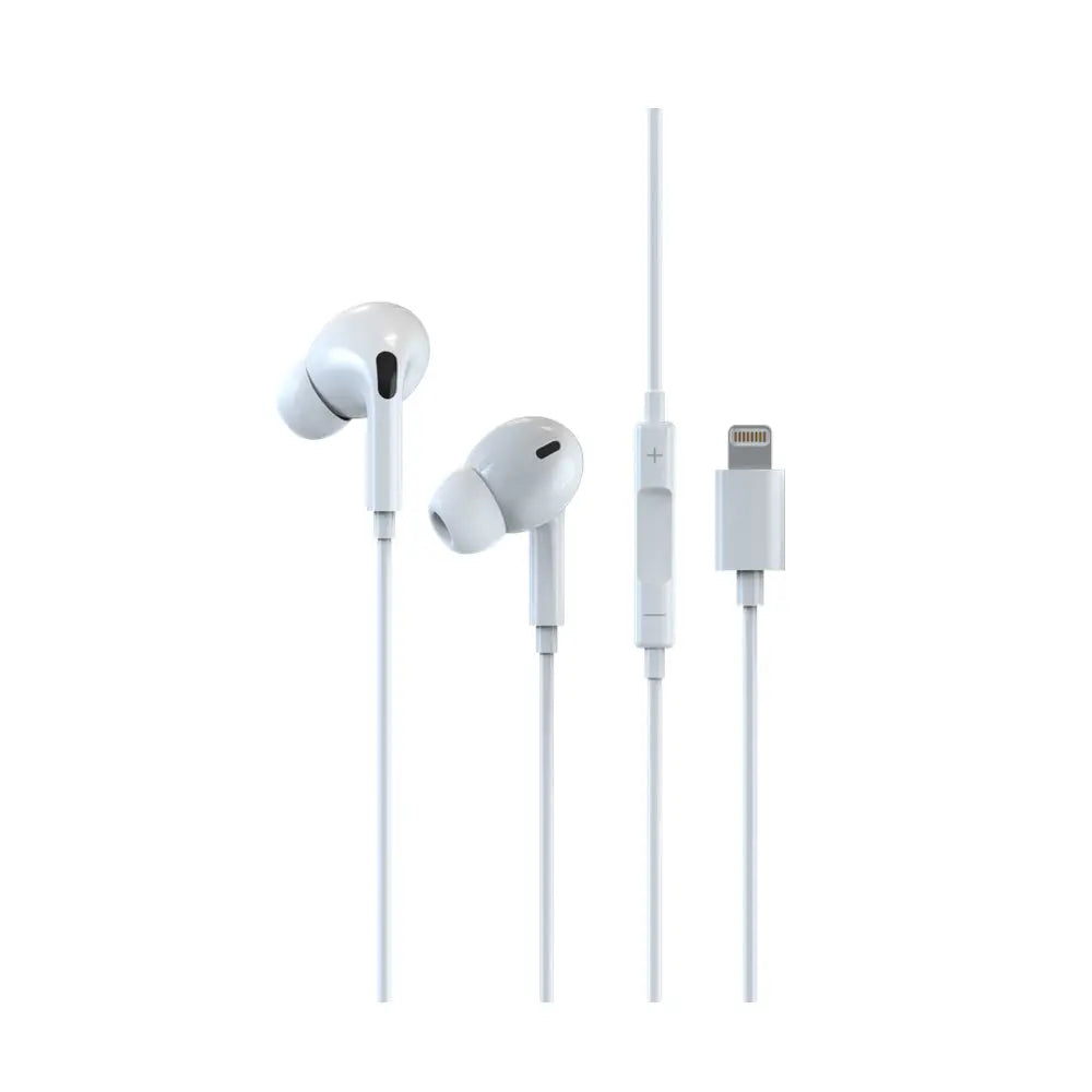 Audifonos Devia Lightning Smart Series Stereo  Earphone Con Cable (Em032) Color Blanco  Shop name