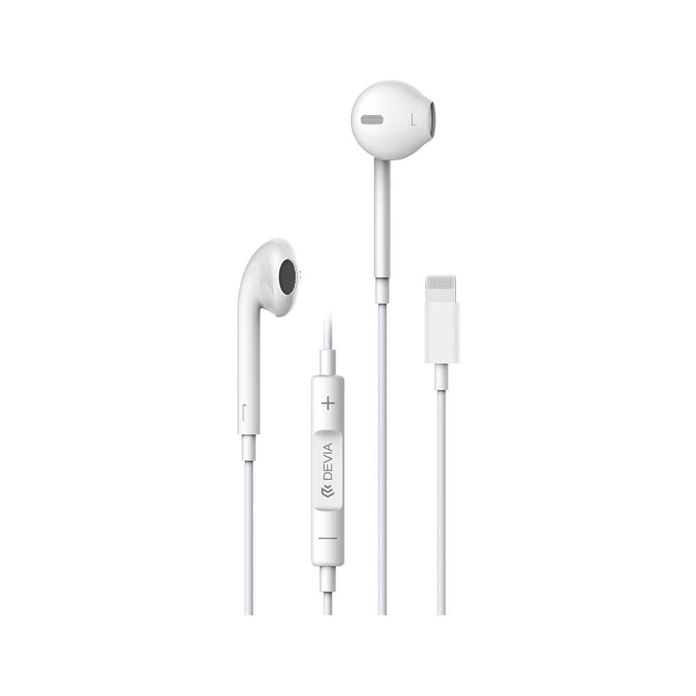 Audifonos devia lightning star series earbuds lightning earphone (em026) color blanco