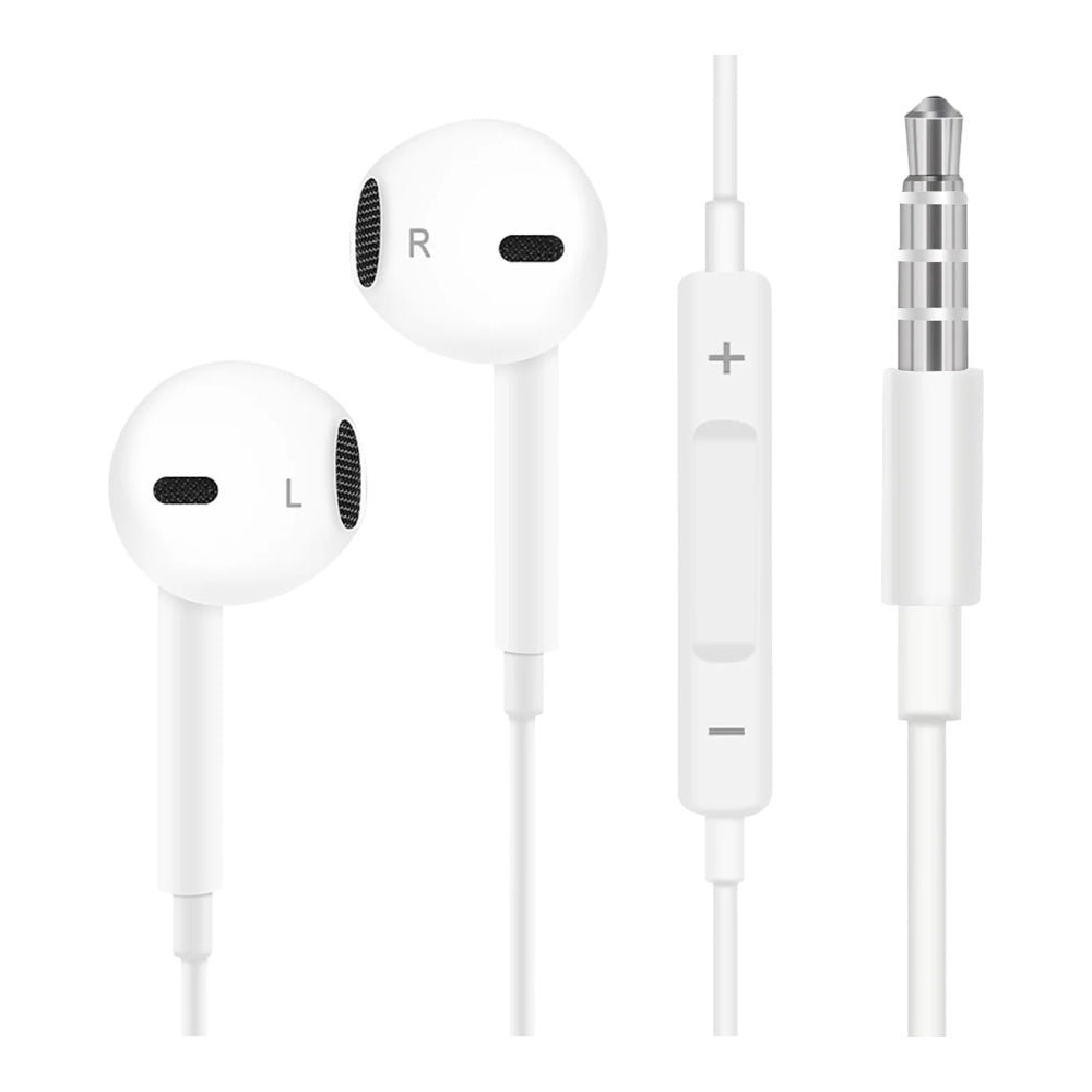 Audifonos apple plug con connector plug 3.5 mm color blanco