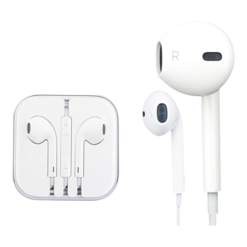 Audifonos apple plug con connector plug 3.5 mm color blanco