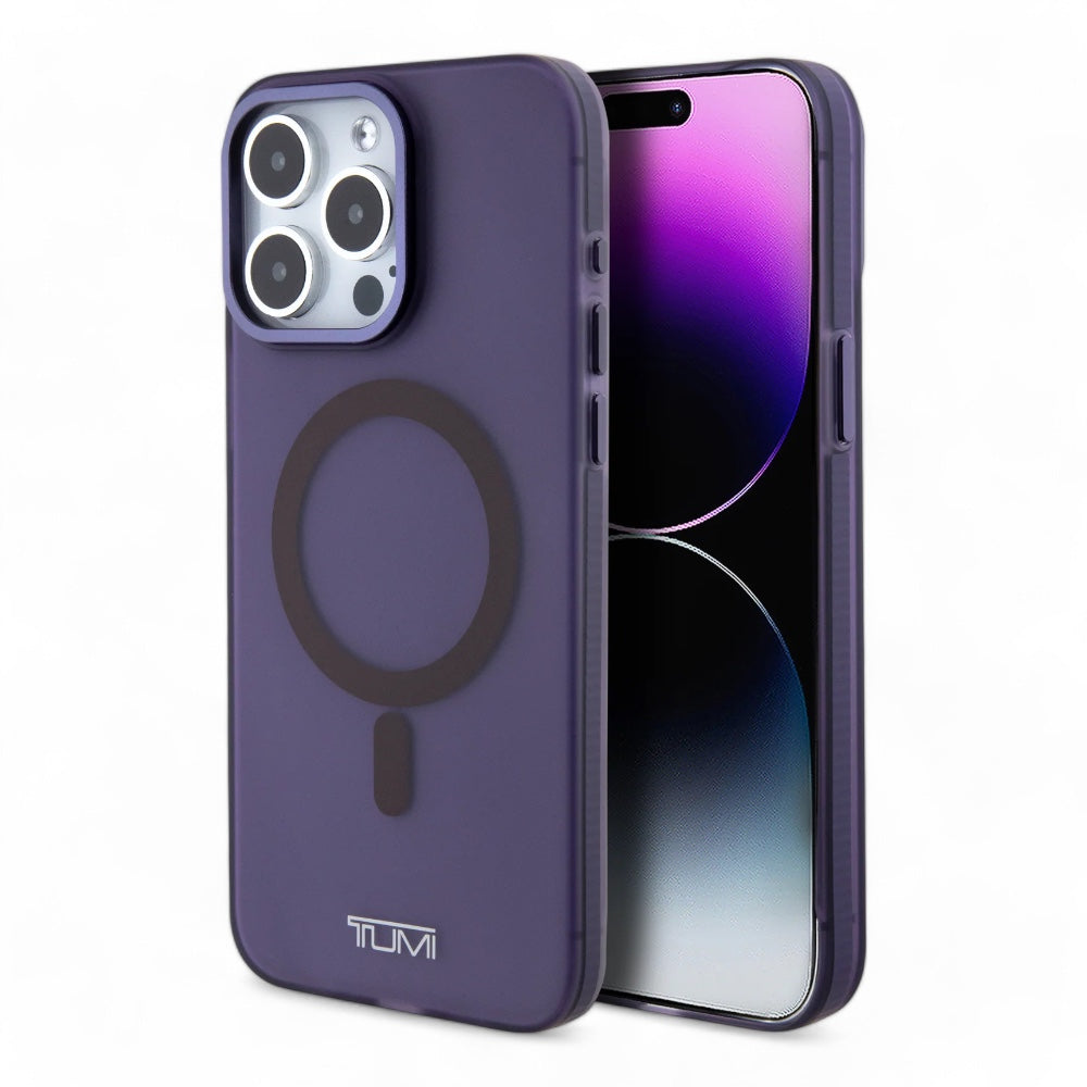 Estuche Tumi Hc Frosted Magsafe Transparent Iphone 15 Pro Max Color Morado - MUNDO ACCESORIOS