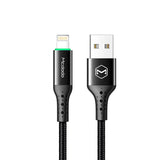 Ca-8063 auto power off fast charge USB A to Lightning cable, 1.8m, black.