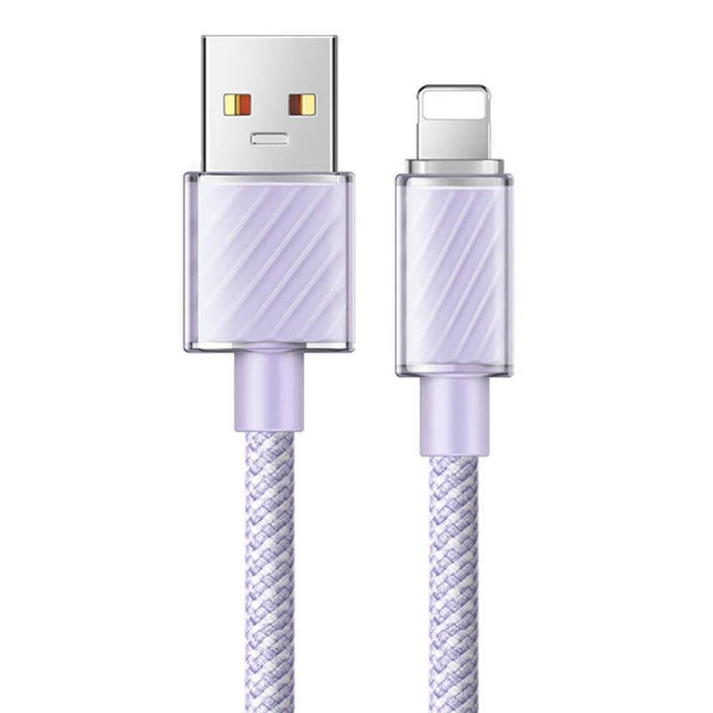 Ca-3642 1.2M Largo Iphone Usb A Lighting 3A Color Morado - MUNDO ACCESORIOS (B2C)