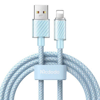 ca-3644 2m largo iphone usb a lighting 3a color azul - MUNDO ACCESORIOS (B2C)