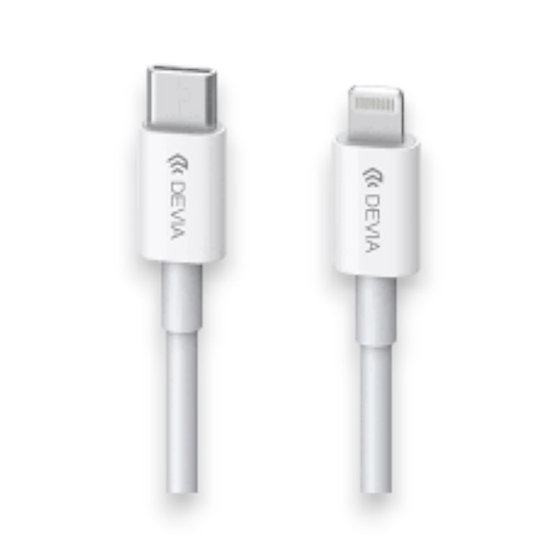 Cable devia lightning smart series pd tipo c a lightning (3a,2m) color blanco  Shop name