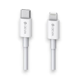 Cable Devia Lightning Smart Series Pd Tipo C A Lightning (3A,2M) Color Blanco - MUNDO ACCESORIOS (B2C)