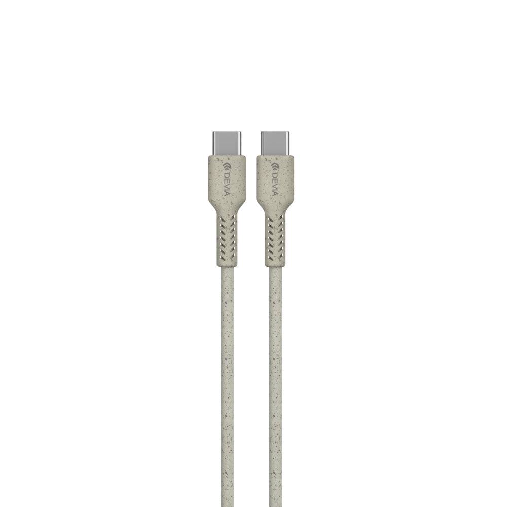 Cable Devia Micro Usb Environment-Friendly Plant Straw Cable Set ( 30 Pcs ) Color Blanco - MUNDO ACCESORIOS (B2C)