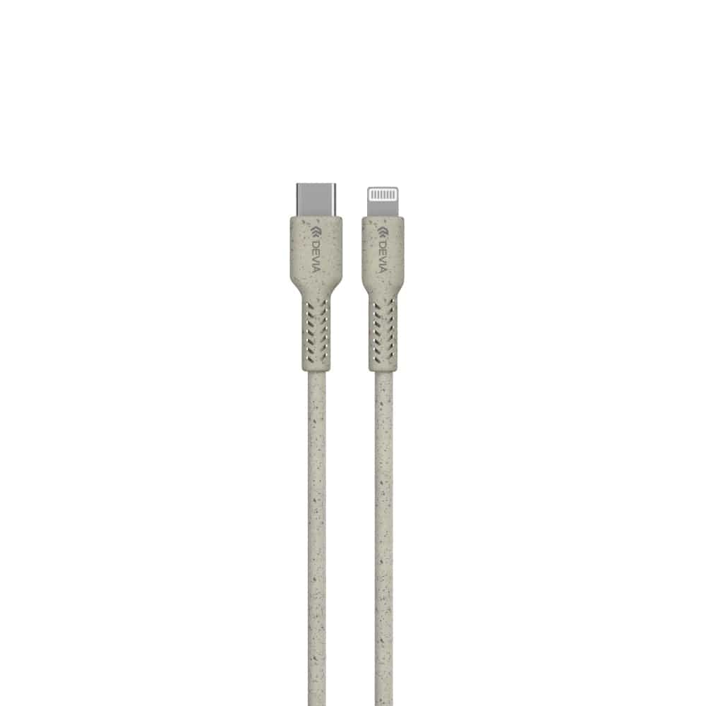 Cable Devia Micro Usb Environment-Friendly Plant Straw Cable Set ( 30 Pcs ) Color Blanco - MUNDO ACCESORIOS (B2C)