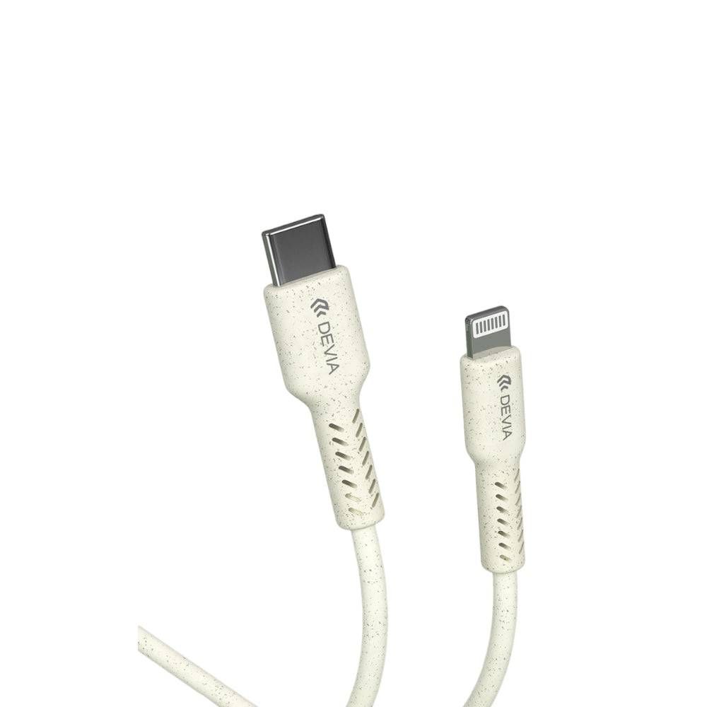 Cable Devia Micro Usb Environment-Friendly Plant Straw Cable Set ( 30 Pcs ) Color Blanco - MUNDO ACCESORIOS (B2C)