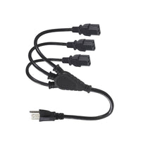 Cable Generico Pared  Extension 3 Conectores Color Negro - MUNDO ACCESORIOS (B2C)