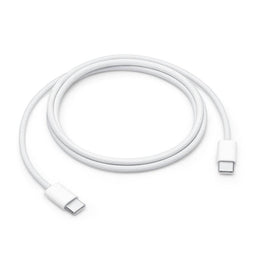 Cable Apple Tipo C Trenzando 60W 1 Metro Largo Color Blanco - MUNDO ACCESORIOS (B2C)