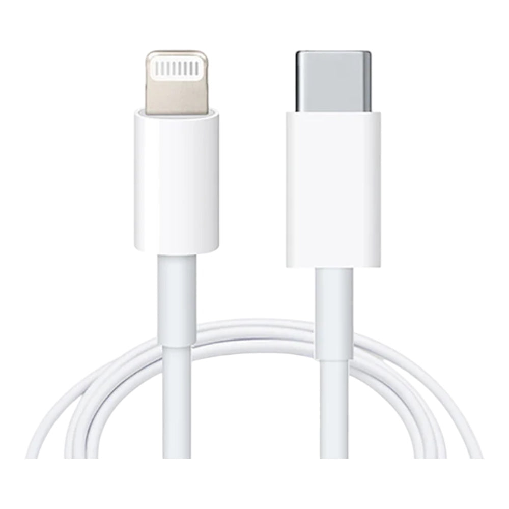 Cable apple tipo c cable de usb-c a lightning (1m) color blanco