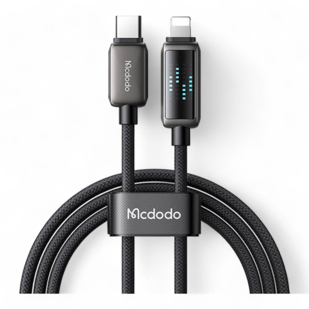 Cable mcdodo tipo c ca-6570 36w usb-c to lightning data cable / 36w super fast color negro