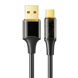 Cable mcdodo usb ca-2082 - 1.8 metros con la  funcion de  auto disconnect con pantalla para indicador usb a lightning color negro - MUNDO ACCESORIOS (B2C)