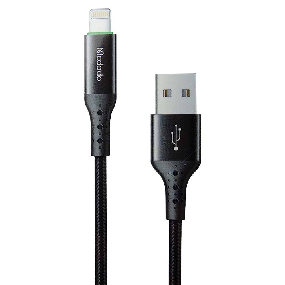 Cable mcdodo usb ca-7410 - 1.2 metros con la  funcion de  auto disconnect con usb a lightning color negro - MUNDO ACCESORIOS (B2C)