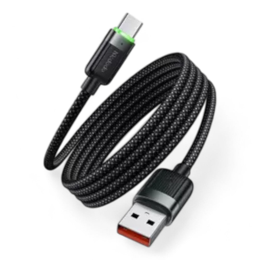 Cable mcdodo usb ca-5650 usb-a to usb-c magnetic self-winding cable 480mbps  color negro