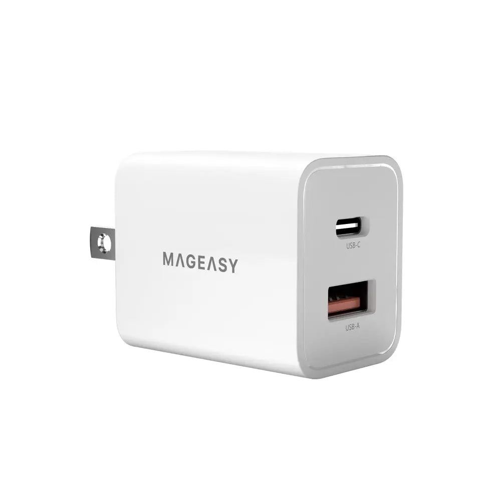 Cargador switcheasy pared force gan de 30w ultra liviano 1 tipo c y 1 usb puertos ultra rapidos color blanco  Shop name